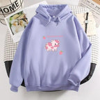 Cool Cow Print Hoodie Strawberry Casual Pullover Oversized Sweatshirt Pullover Sweatshirts for Women Cute Strawberry Cow Print Hoodie Casual Top Aesthetic Clothes For Women Funny Hoodies Stevvex