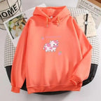 Cool Cow Print Hoodie Strawberry Casual Pullover Oversized Sweatshirt Pullover Sweatshirts for Women Cute Strawberry Cow Print Hoodie Casual Top Aesthetic Clothes For Women Funny Hoodies Stevvex