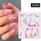 Cool Geometrics Pattern Water Decals Stickers Flower Leaves Slider For Nails Spring Summer Nail Art Decoration Tattoos Women Nail Art Stickers Water Transfer Decals Design Nail Art Supplies Manicure Acrylic Nail Foil Stencils Decorations Stevvex