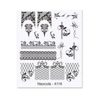 Cool Geometrics Pattern Water Decals Stickers Flower Leaves Slider For Nails Spring Summer Nail Art Decoration Tattoos Women Nail Art Stickers Water Transfer Decals Design Nail Art Supplies Manicure Acrylic Nail Foil Stencils Decorations Stevvex