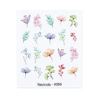 Cool Geometrics Pattern Water Decals Stickers Flower Leaves Slider For Nails Spring Summer Nail Art Decoration Tattoos Women Nail Art Stickers Water Transfer Decals Design Nail Art Supplies Manicure Acrylic Nail Foil Stencils Decorations Stevvex