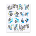 Cool Geometrics Pattern Water Decals Stickers Flower Leaves Slider For Nails Spring Summer Nail Art Decoration Tattoos Women Nail Art Stickers Water Transfer Decals Design Nail Art Supplies Manicure Acrylic Nail Foil Stencils Decorations Stevvex
