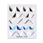 Cool Geometrics Pattern Water Decals Stickers Flower Leaves Slider For Nails Spring Summer Nail Art Decoration Tattoos Women Nail Art Stickers Water Transfer Decals Design Nail Art Supplies Manicure Acrylic Nail Foil Stencils Decorations Stevvex