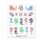 Cool Geometrics Pattern Water Decals Stickers Flower Leaves Slider For Nails Spring Summer Nail Art Decoration Tattoos Women Nail Art Stickers Water Transfer Decals Design Nail Art Supplies Manicure Acrylic Nail Foil Stencils Decorations Stevvex