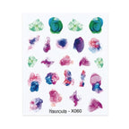 Cool Geometrics Pattern Water Decals Stickers Flower Leaves Slider For Nails Spring Summer Nail Art Decoration Tattoos Women Nail Art Stickers Water Transfer Decals Design Nail Art Supplies Manicure Acrylic Nail Foil Stencils Decorations Stevvex