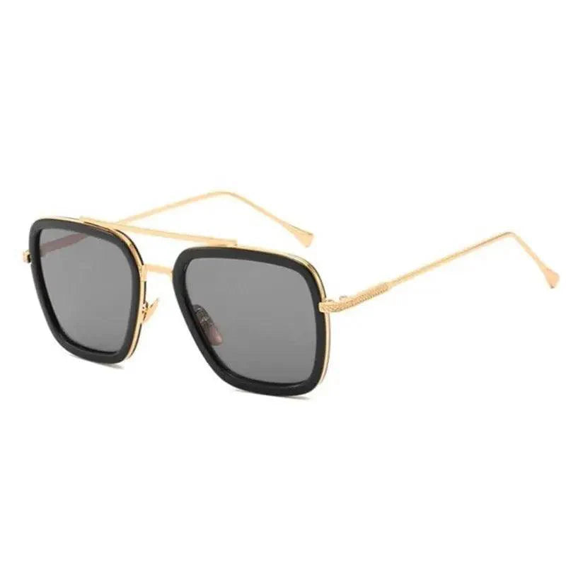 Cool Glasses Modern  Elegant Cosplay Vintage Retro  Sunglasses Vintage Aviator Square Sunglasses for Men Gold Frame Retro  Classic Sunglasses Stevvex