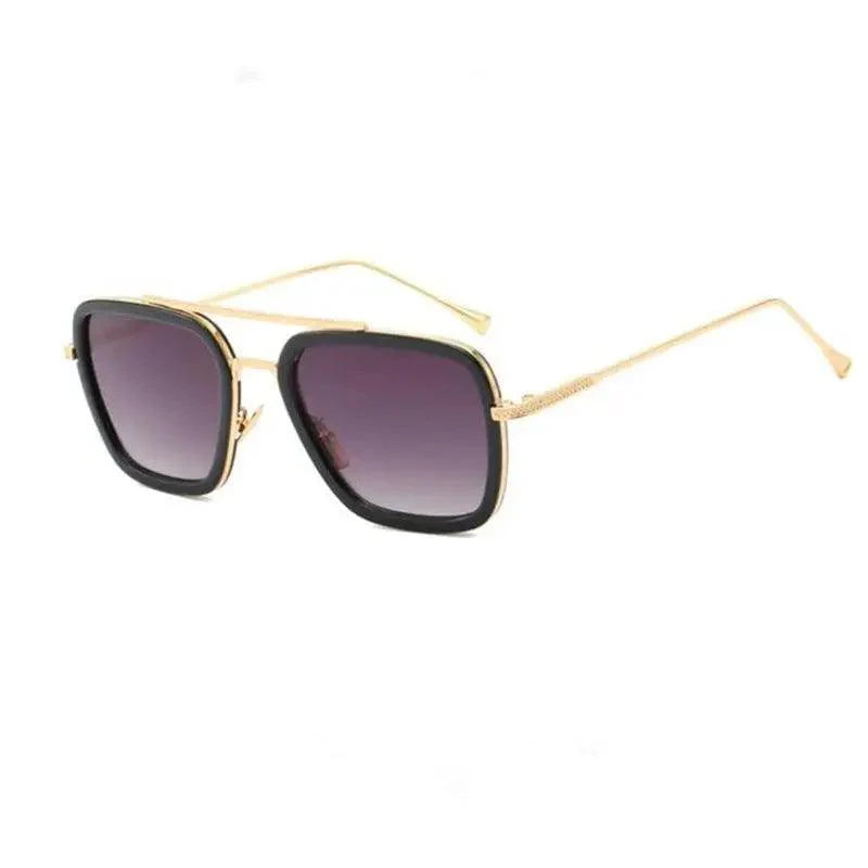 Cool Glasses Modern  Elegant Cosplay Vintage Retro  Sunglasses Vintage Aviator Square Sunglasses for Men Gold Frame Retro  Classic Sunglasses Stevvex
