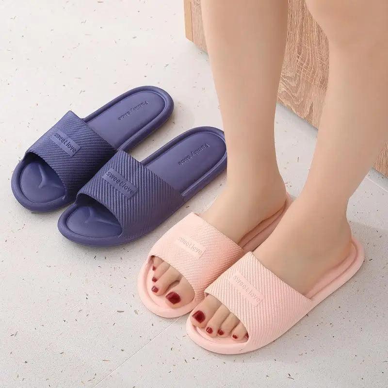 Cool New Slippers Women Summer Flip Flops Indoor Slippers Unique Design House Bathroom Non-slip Soft Flip Flops For Women Stevvex