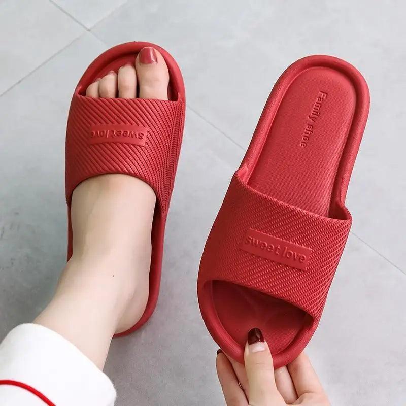 Cool New Slippers Women Summer Flip Flops Indoor Slippers Unique Design House Bathroom Non-slip Soft Flip Flops For Women Stevvex