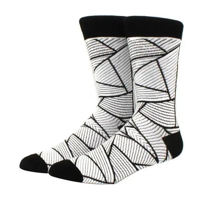 Cool Sock Astronaut Pattern Winter Socks For Men Thick Long Funny Socks Colorful Designs For Your Outfit Stevvex