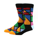 Cool Sock Astronaut Pattern Winter Socks For Men Thick Long Funny Socks Colorful Designs For Your Outfit Stevvex