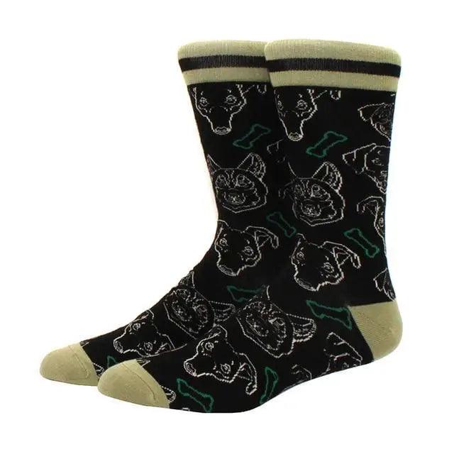 Cool Sock Astronaut Pattern Winter Socks For Men Thick Long Funny Socks Colorful Designs For Your Outfit Stevvex