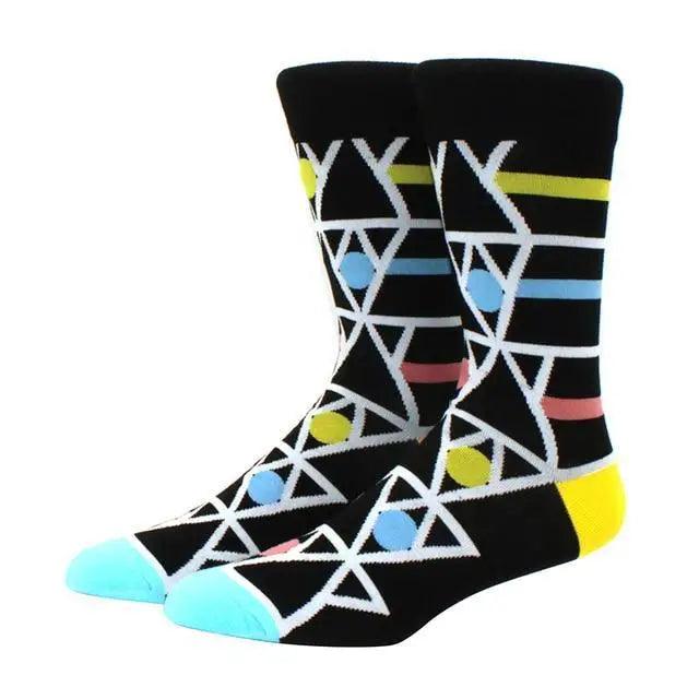Cool Sock Astronaut Pattern Winter Socks For Men Thick Long Funny Socks Colorful Designs For Your Outfit Stevvex
