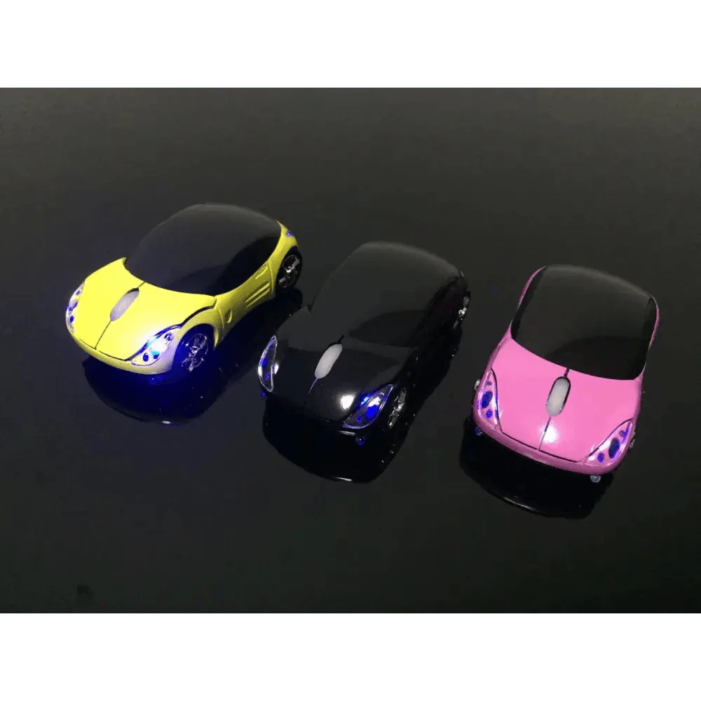Cool Sport Car Wireless Mouse 3D  Shape Ergonomic Optical Mice Stylish USB Receiver Mouse For Laptop And Computer Stevvex