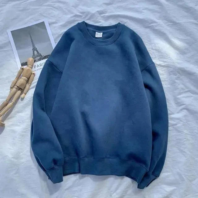 Cool Sweatshirts Men Streetwear Solid Pullover Sweatshirt For Men Sweatshirts for Women Casual Long Sleeve Round Neck Sweatshirts Stevvex