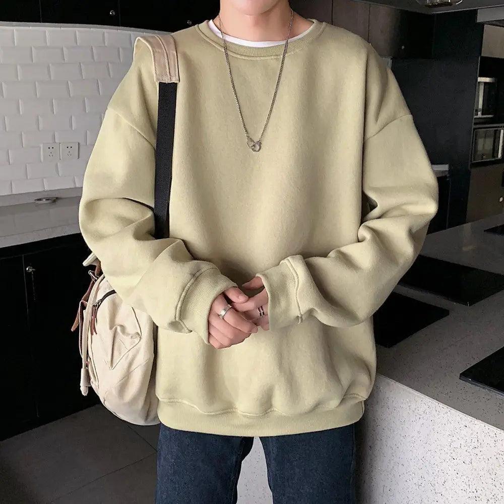 Cool Sweatshirts Men Streetwear Solid Pullover Sweatshirt For Men Sweatshirts for Women Casual Long Sleeve Round Neck Sweatshirts Stevvex