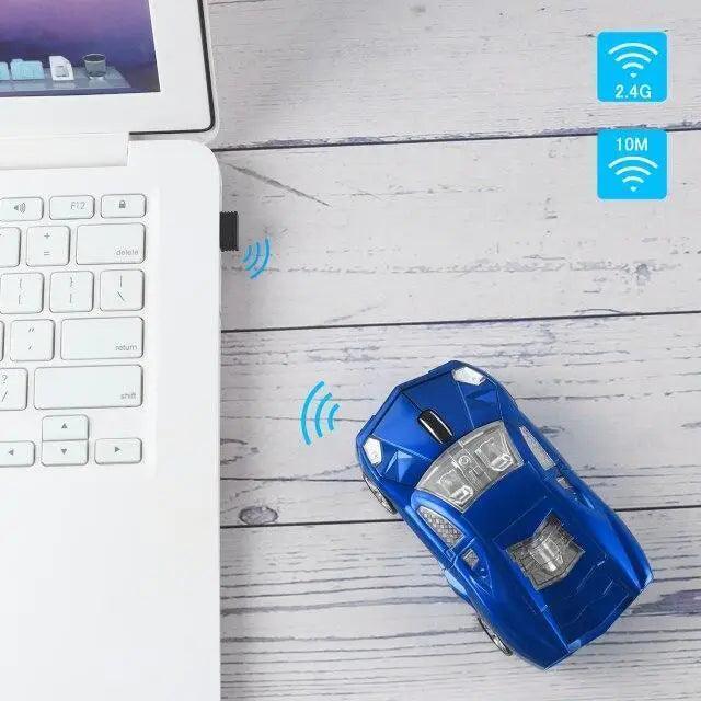 Cool Wireless Gaming Mice 2.4Ghz USB Receiver Wireless Sports Car Mouse Fashion 1600DPI Ergonomic 3D Mini Mice For PC Laptop Stevvex