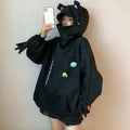 Cool Women Hoodie Perfect Sleeping Frog Pullover Winter Sense Hooded Modern Casual Sweatshirts Cute Funny Style Comfortable Frog Pullover Hoodie For Women Stevvex