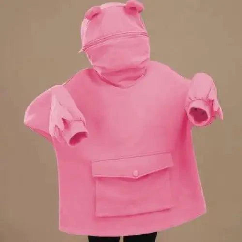 Cool Women Hoodie Perfect Sleeping Frog Pullover Winter Sense Hooded Modern Casual Sweatshirts Cute Funny Style Comfortable Frog Pullover Hoodie For Women Stevvex