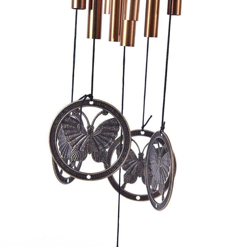 Copper Wind Chimes Bells Copper Tubes Metal Pipe Wind Chimes Rust-Proof Copper Wind Chimes For Garden Patio Yard And Home Decoration Door Hanging Ornament Outdoor Yard Garden Home Stevvex