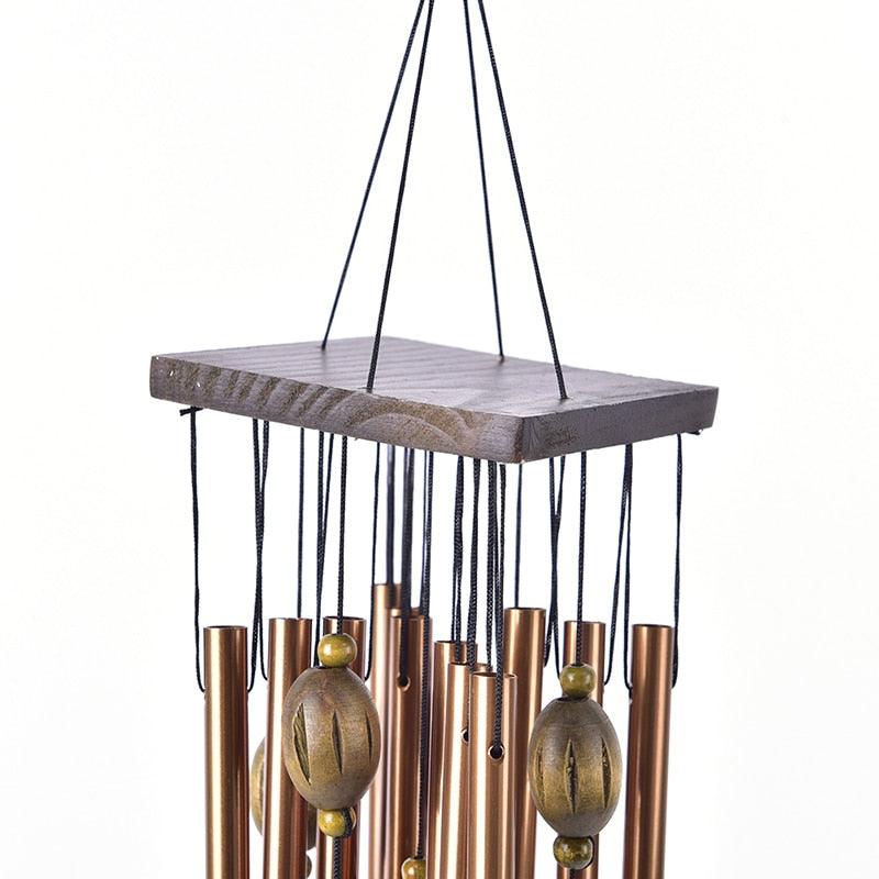 Copper Wind Chimes Bells Copper Tubes Metal Pipe Wind Chimes Rust-Proof Copper Wind Chimes For Garden Patio Yard And Home Decoration Door Hanging Ornament Outdoor Yard Garden Home Stevvex
