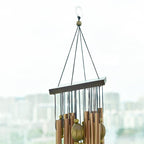Copper Wind Chimes Bells Copper Tubes Metal Pipe Wind Chimes Rust-Proof Copper Wind Chimes For Garden Patio Yard And Home Decoration Door Hanging Ornament Outdoor Yard Garden Home Stevvex