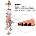 Copper Wind Chimes Outdoor Classic Wind Chimes Memorial Wind Chime Gifts for Grand Mother Garden Yard Decor Gift Stevvex