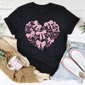 Coquette Bow Heart Tee Peachy Sunday