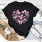 Coquette Bow Heart Tee Peachy Sunday