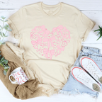 Coquette Bow Heart Tee Peachy Sunday