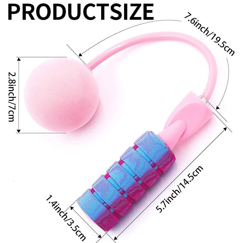 Cordless Skipping Rope Weight-Bearing Ball Sports Fitness Womens Indoor Dual-Use Weight Loss Sports Professional Fat Burning Ball Bearing Fast Rope Skipping Adjustable Memory Foam Anti Skid Handle Skipping Rope New Fitness Speed Rope For Men And Women Stevvex