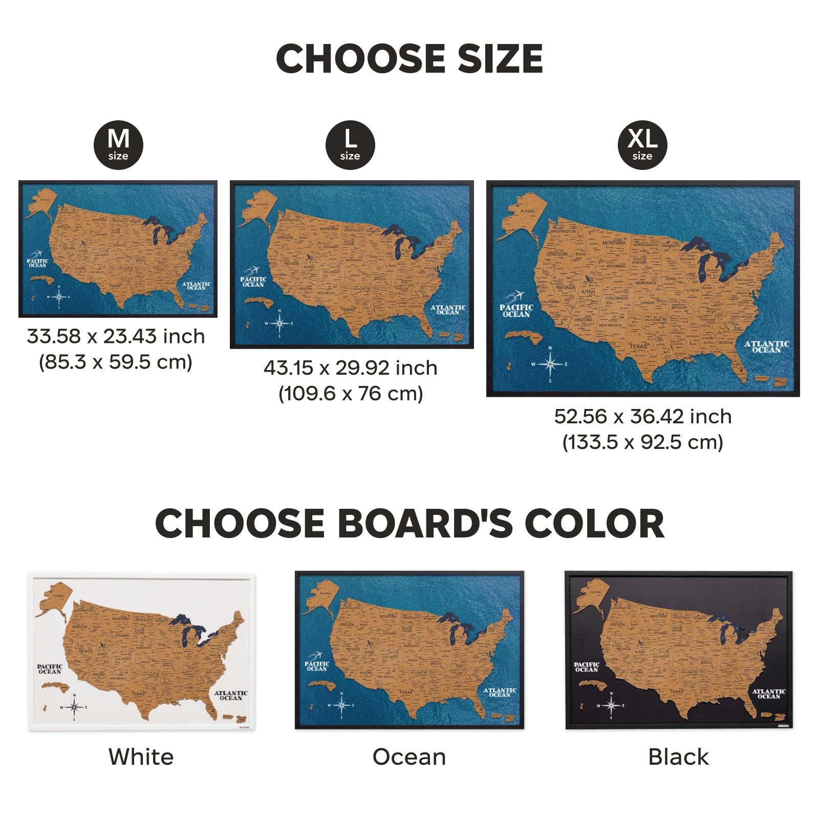 Cork USA Maps - SJB-DIAMOND ELITES