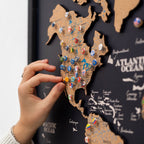 Cork Panel World Map - SJB-DIAMOND ELITES