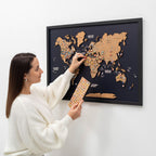 Cork Panel World Map - SJB-DIAMOND ELITES