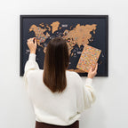 Cork Panel World Map - SJB-DIAMOND ELITES