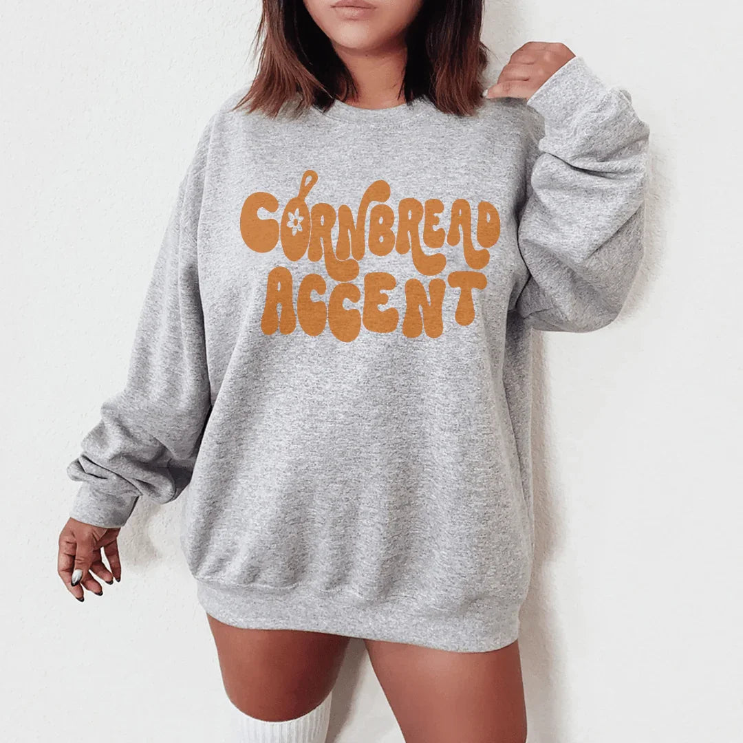 Cornbread Accent Sweatshirt Peachy Sunday