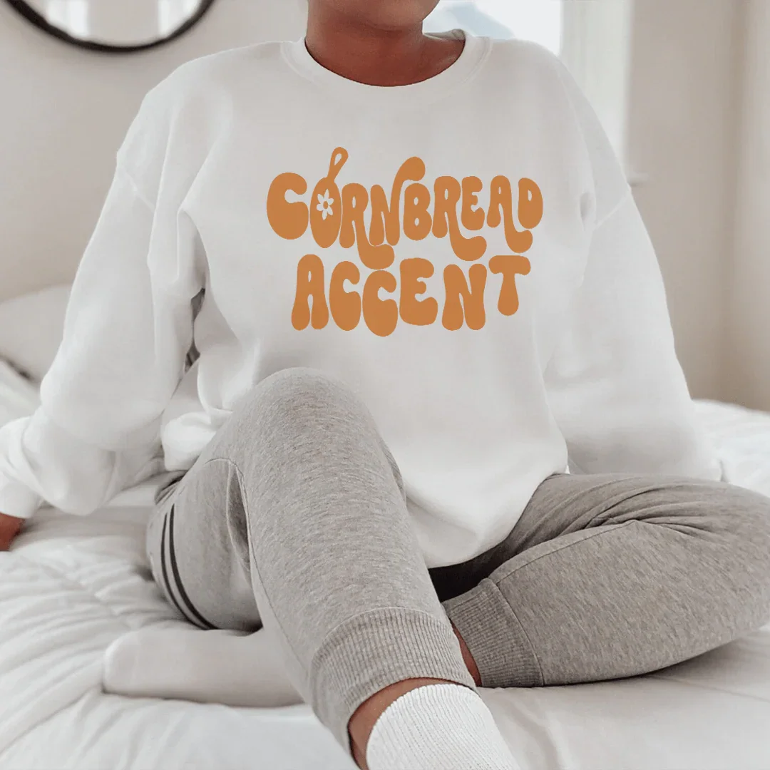 Cornbread Accent Sweatshirt Peachy Sunday