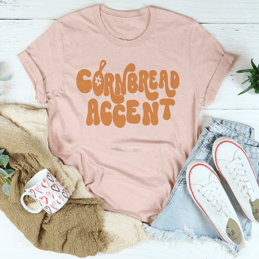 Cornbread Accent Tee Peachy Sunday