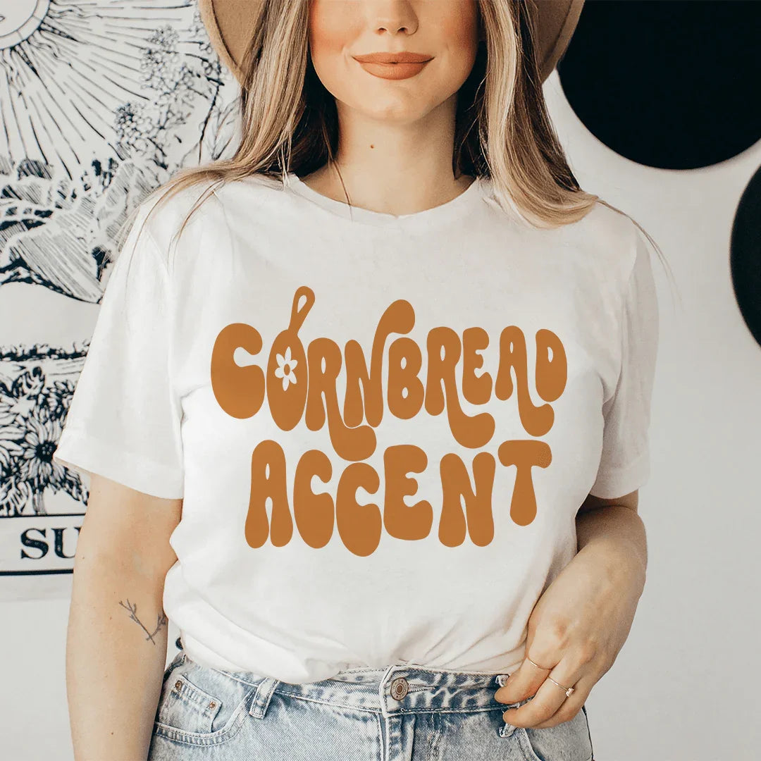 Cornbread Accent Tee Peachy Sunday