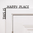 Wooden Corner Quote – This is Happy Place