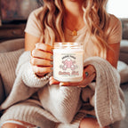 Cotton Blossom Candle - Fresh Lavender Cotton Scented Soy Candle, Home Spa BandsCo Straps