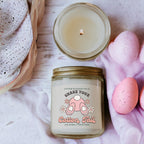 Cotton Blossom Candle - Fresh Lavender Cotton Scented Soy Candle, Home Spa BandsCo Straps