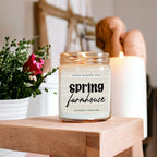 Cotton Blossom Soy Candle Fresh Lavender Cotton Spa Scent For Home BandsCo Straps