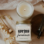 Cotton Blossom Soy Candle Fresh Lavender Cotton Spa Scent For Home BandsCo Straps
