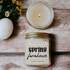 Cotton Blossom Soy Candle Fresh Lavender Cotton Spa Scent For Home BandsCo Straps
