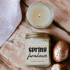 Cotton Blossom Soy Candle Fresh Lavender Cotton Spa Scent For Home BandsCo Straps