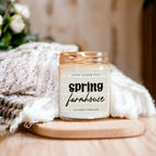 Cotton Blossom Soy Candle Fresh Lavender Cotton Spa Scent For Home BandsCo Straps