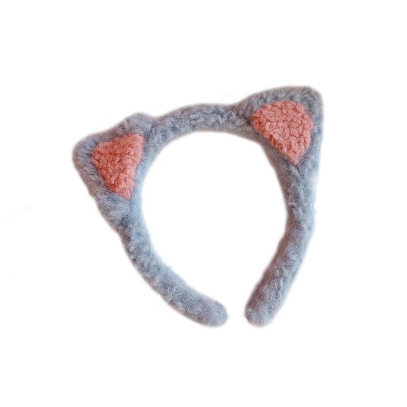 Cotton Cat's ears Autumn Winter 1Pc Plush Soft Warm Headband Hair Band Headwear for Women Girl Mix Styling Gorgeous Hair Accessories For Women Stevvex