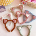 Cotton Cat's ears Autumn Winter 1Pc Plush Soft Warm Headband Hair Band Headwear for Women Girl Mix Styling Gorgeous Hair Accessories For Women Stevvex