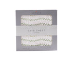 Cotton Muslin Crib Sheet Dino Feet Baby Fitted Sheet